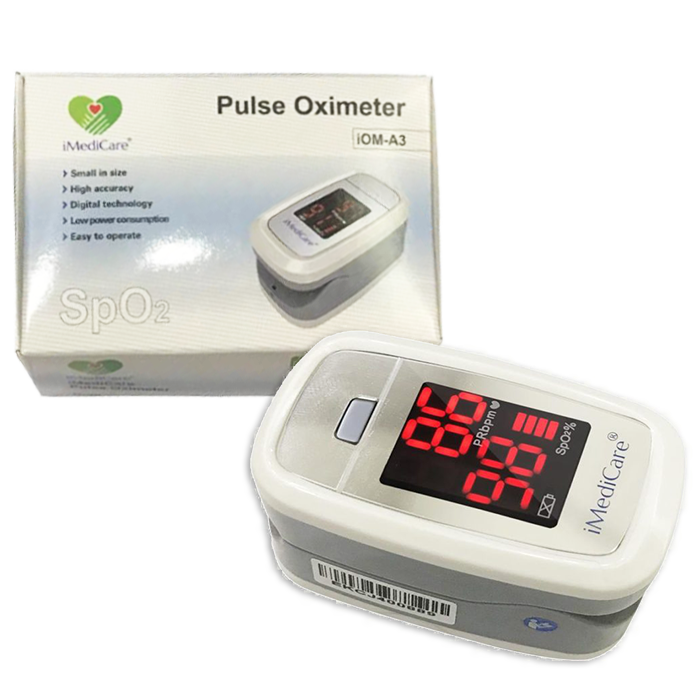 Máy đo nồng độ oxy trong máu SPO2 và nhịp tim Imedicare IOM A3 có bộ cảm biến nhanh nhạy mang lại kết quả chính xác nhất.