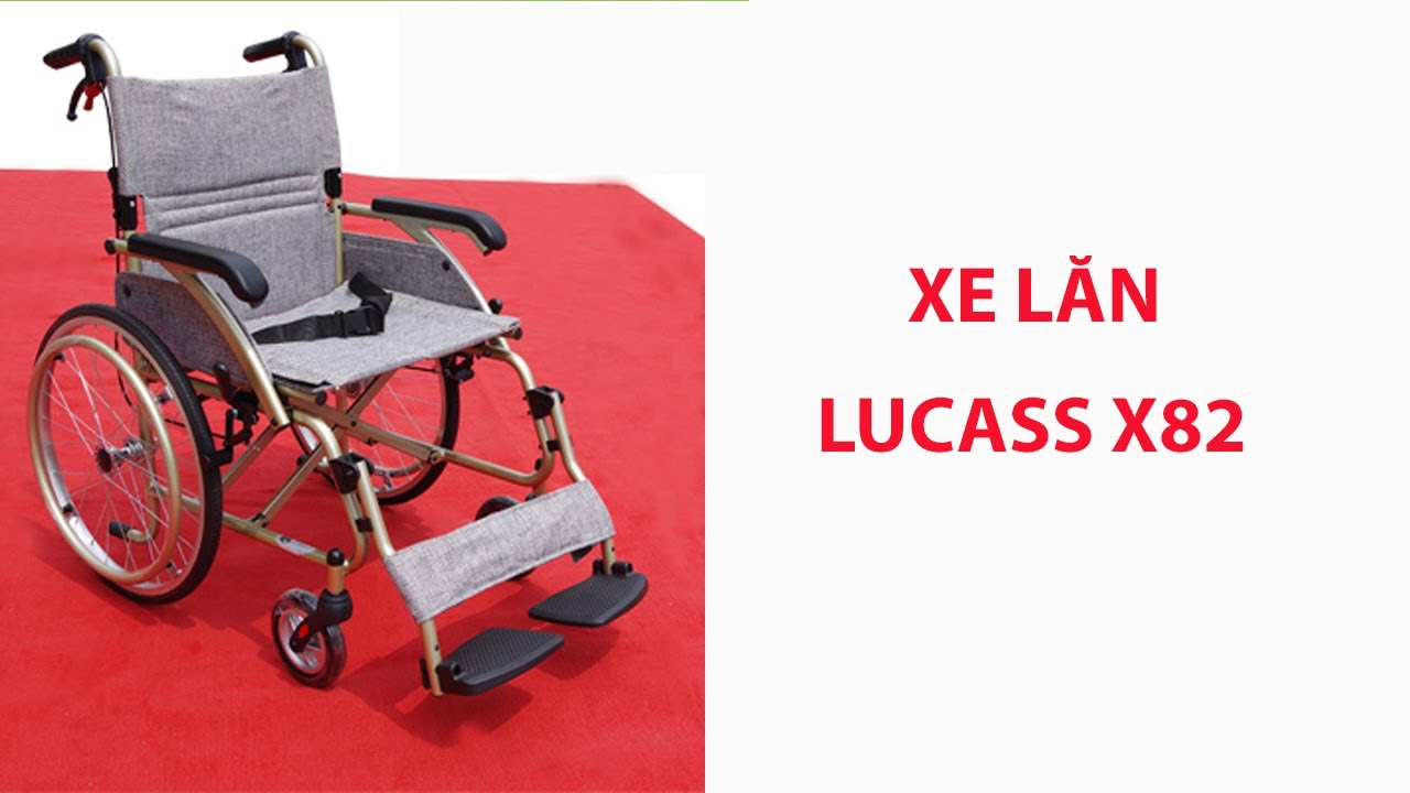 Xe lăn cao cấp siêu nhẹ Lucass X82 với trọng lượng xe chỉ nặng 12kg 