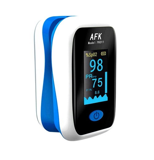 Máy đo nồng độ oxy trong máu SPO2 AFK-YK001 có màn hình oled hiển thị thông tin
