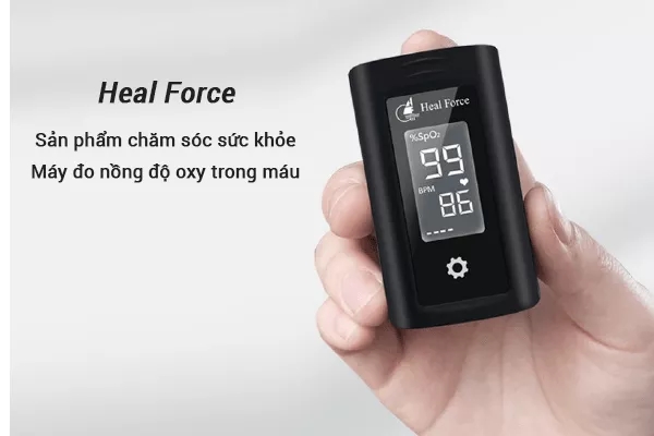 Máy đo nồng độ oxy trong máu SpO2 Heal Force Prince-100A kích thước nhỏ gọn