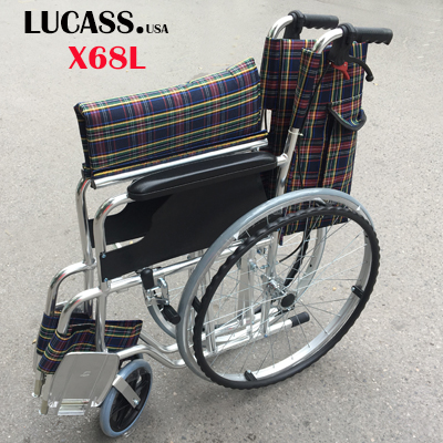 Xe lăn hợp kim nhôm siêu nhẹ Lucass X68 là sản phẩm thông dụng trên thị trường.