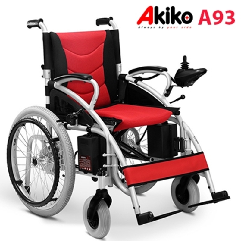 Xe lăn điện Akiko A93 dòng xe điện điều chỉnh mọi hoạt động của xe thông qua cần gạt điều khiển