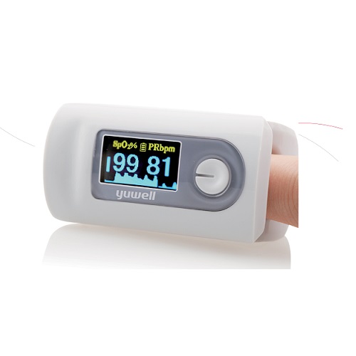 Máy đo nồng độ Oxy Spo2 Yuwell YX301 giúp đo và xác định nồng độ oxy trong máu 